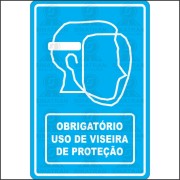 Obrigatório o uso de viseira de proteção